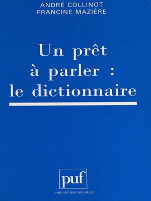 cover image of Un prêt à parler